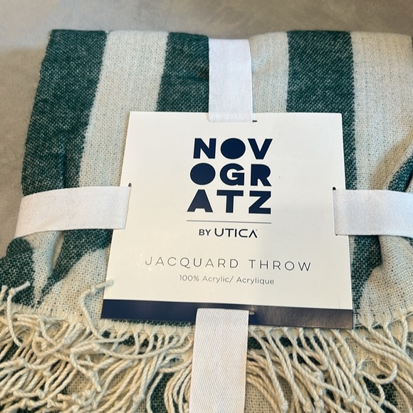 Novogratz throw blanket - Waverly Tile Green - Picture 4 of 4
